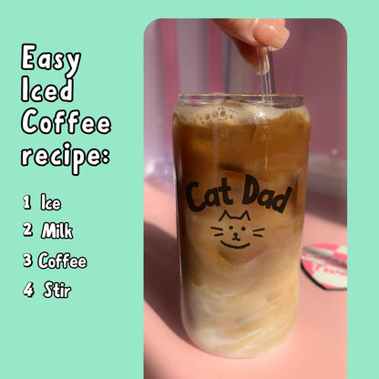 Glass Tumbler - Cat Dad