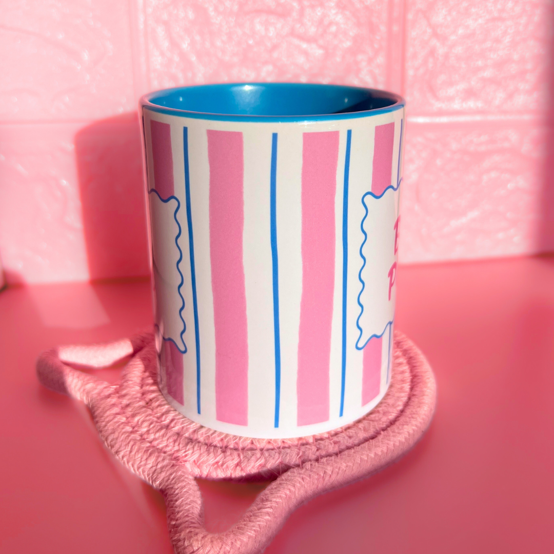 Ceramic Cat Mug - Bitch Potion (Blue+Pink)