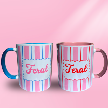 Ceramic Cat Mug - Feral