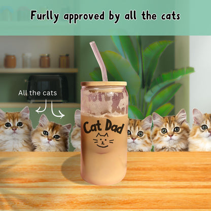 Glass Tumbler - Cat Dad