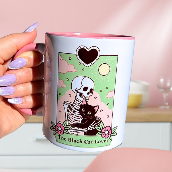 Ceramic Cat Mug - The Black Cat Lover
