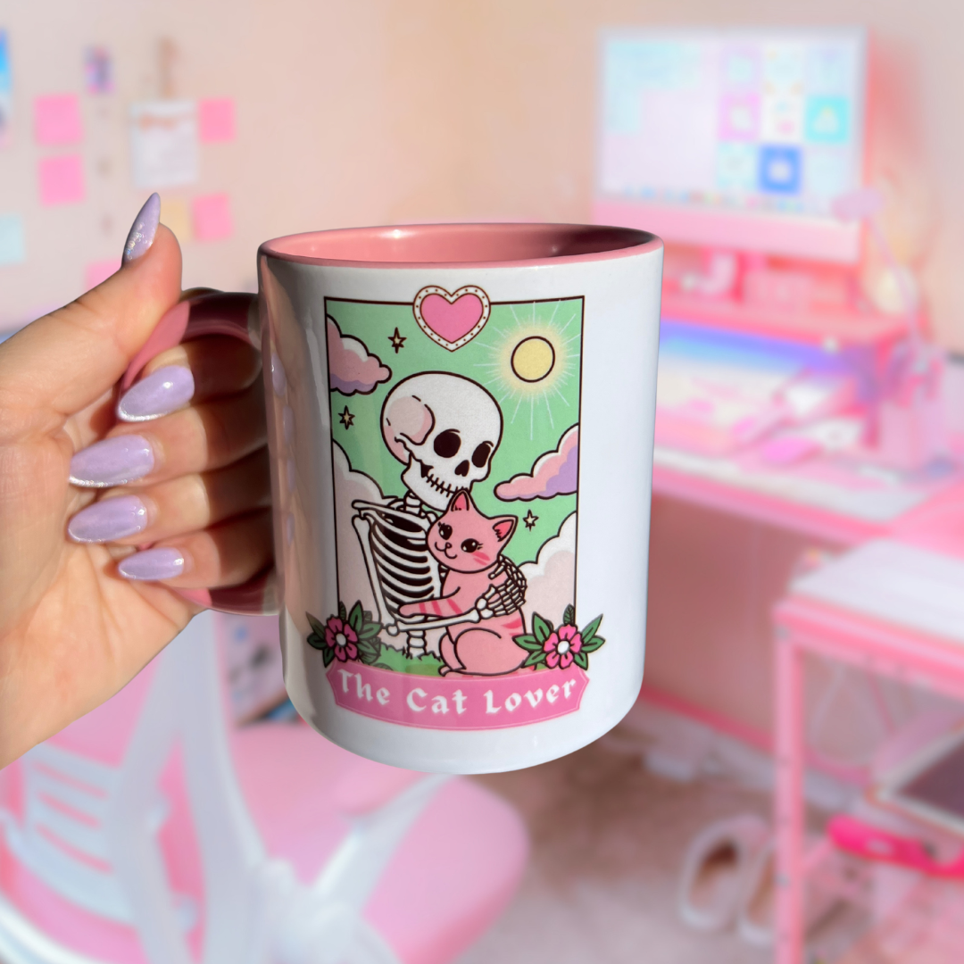 The Cat Lover - Tarot Card Ceramic Mug