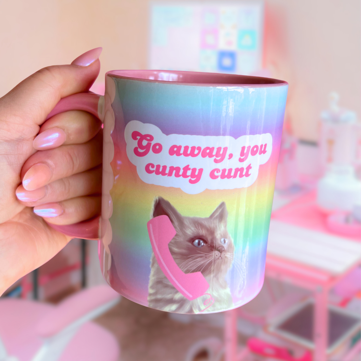 2 Mug Bundle -  Go away you c**** c*** + Cats against c****