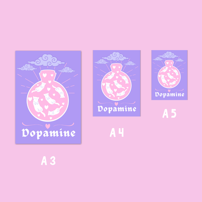 Wall Art Print - Dopamine - A5, A4, A3
