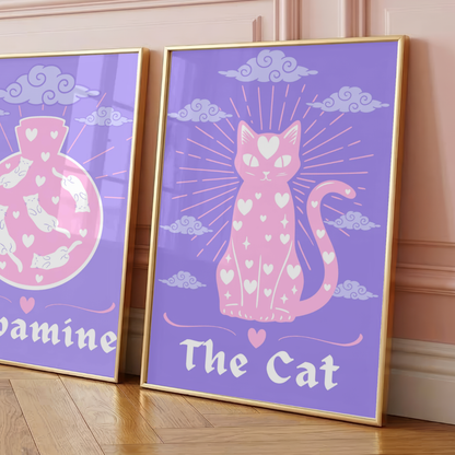 Wall Art Print - The Cat - A6, A5 or A4