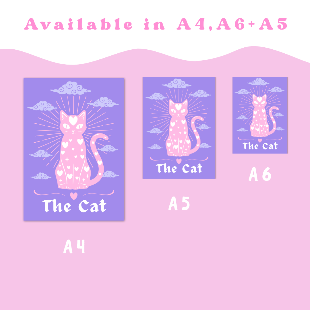 Wall Art Print - The Cat - A6, A5 or A4