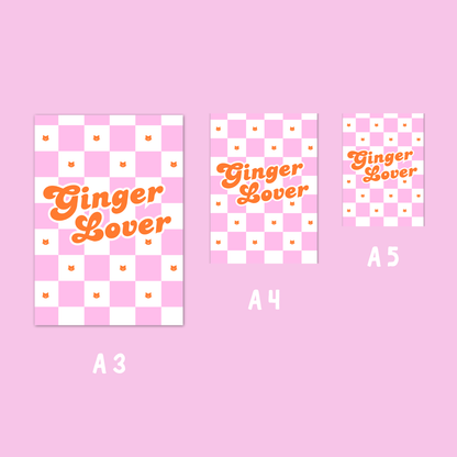 Wall Art Print - Ginger Lover - A5, A4, A3