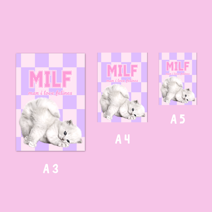 Wall Art Print - MILF - A5, A4, A3