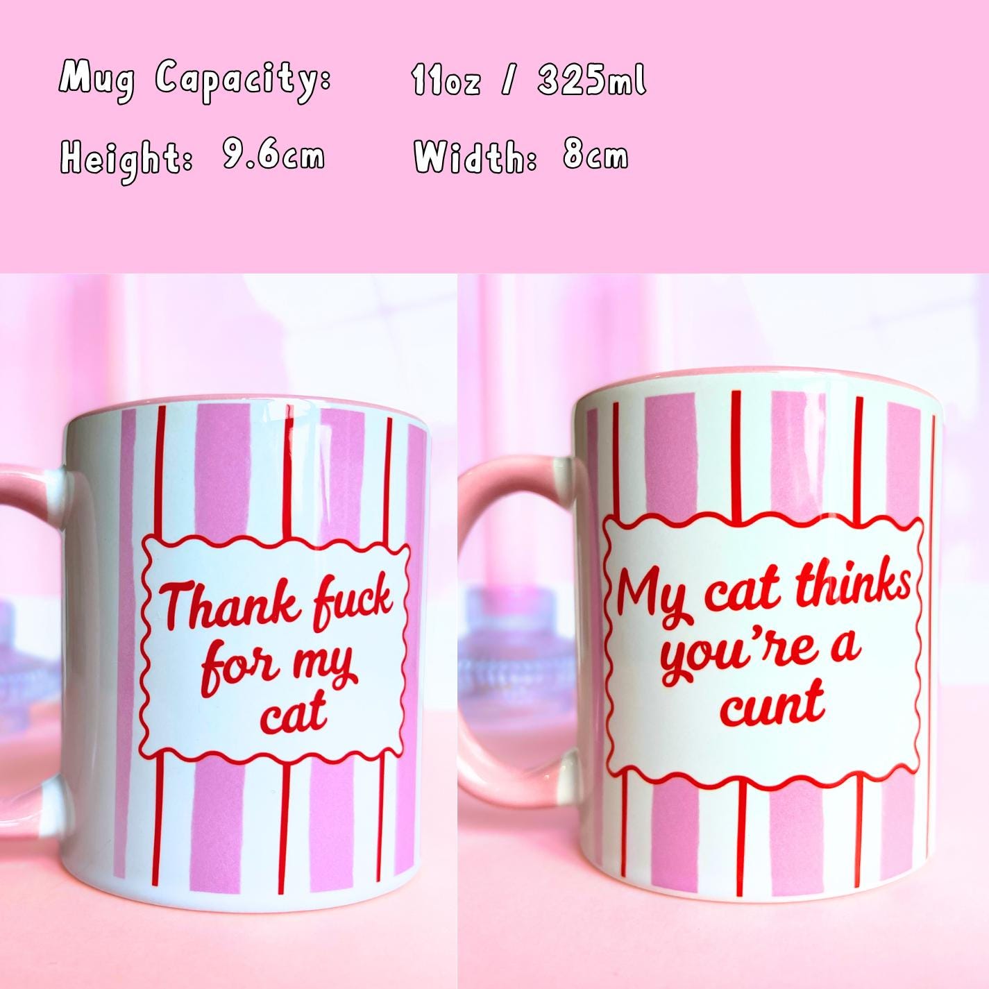 Ceramic Mug Gift Box Set - Swear Word Mug Duo