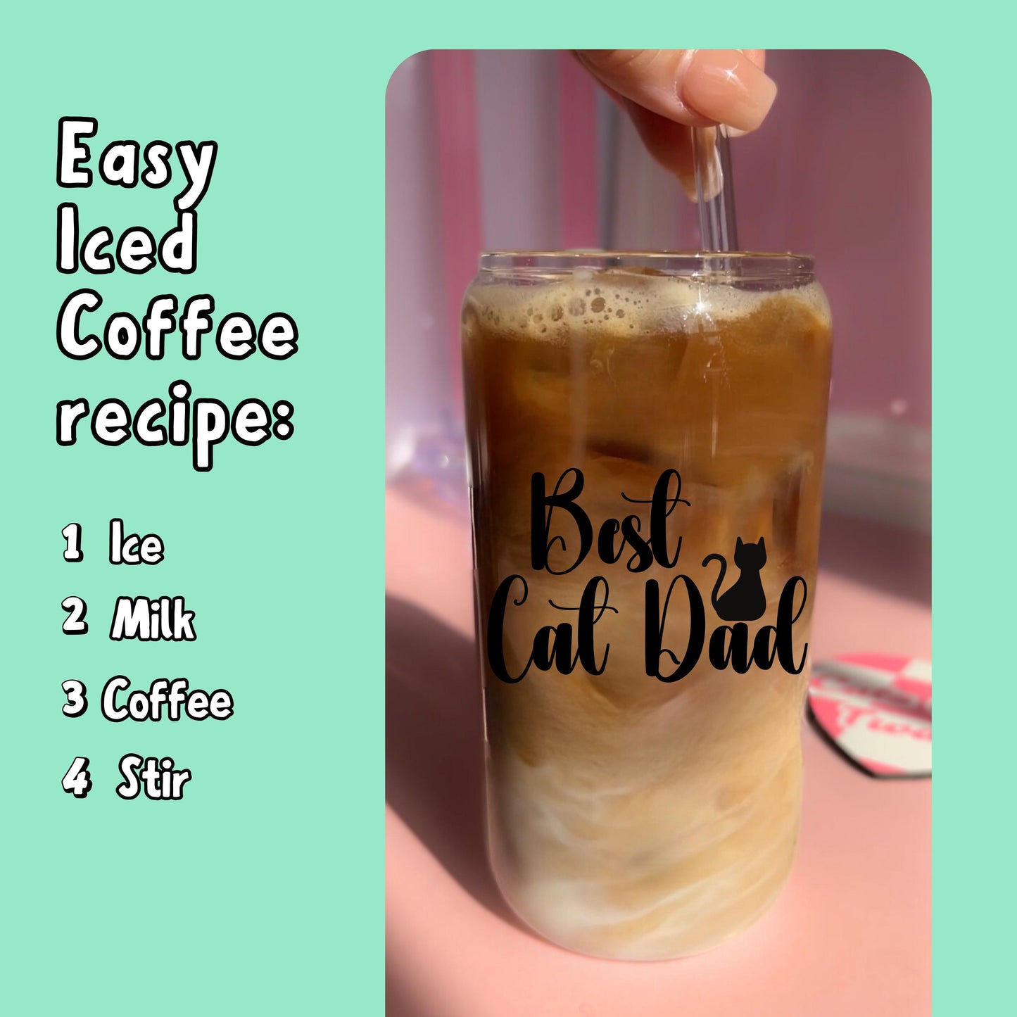 Glass Tumbler - Best Cat Dad